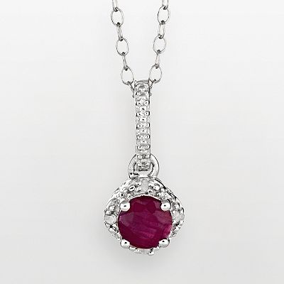 Kohls ruby numberless necklace