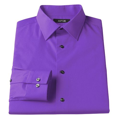 Men's Apt. 9® Slim-Fit Stretch Spread-Collar Dress Shirt