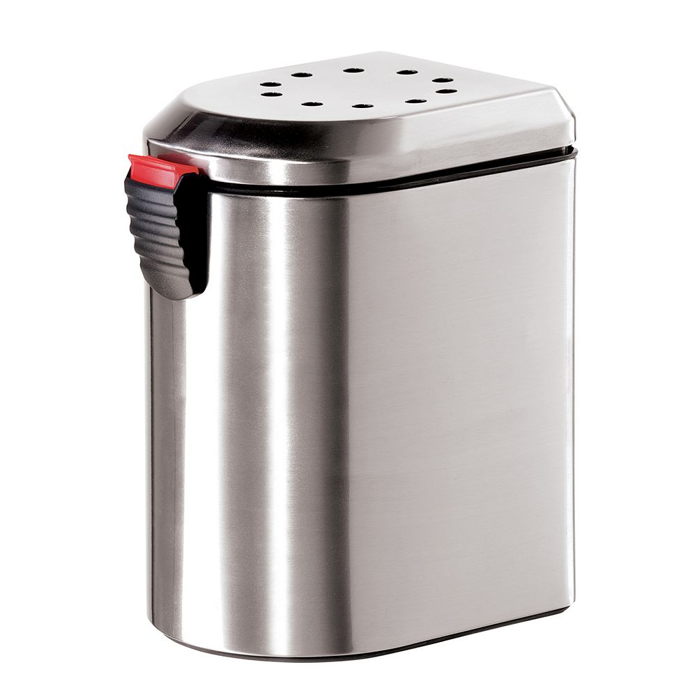 Oggi Deluxe Stainless Steel Countertop Compost Pail
