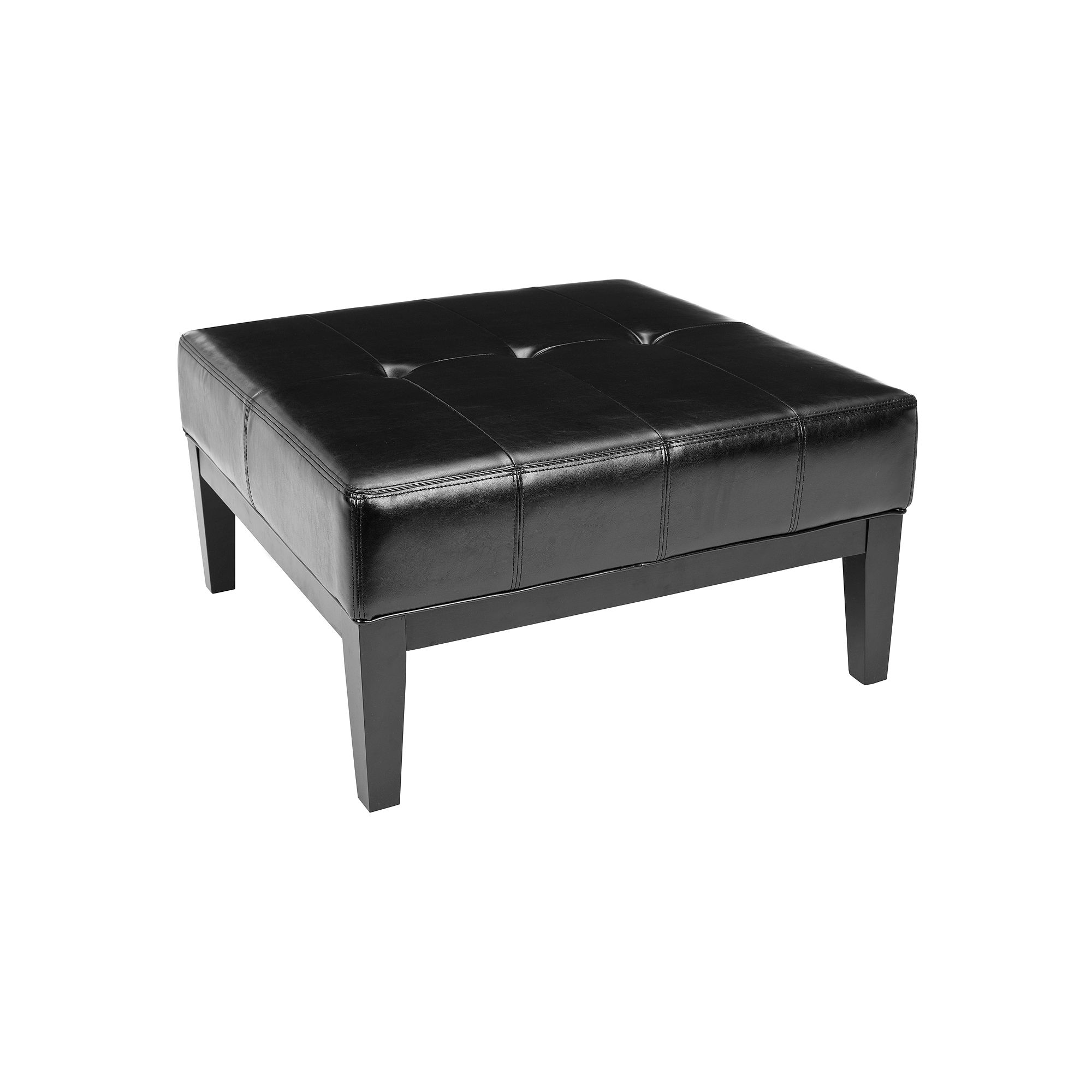 Safavieh Fulton Small Cocktail Ottoman, Black