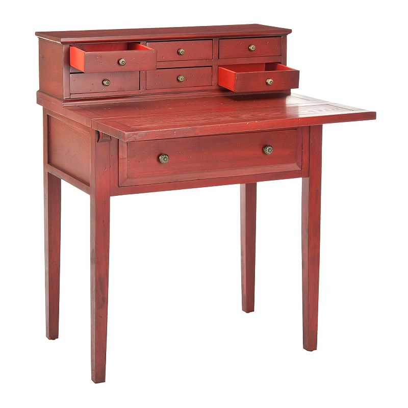 92833309 Safavieh Abigail Fold Down Desk, Brown, Furniture sku 92833309