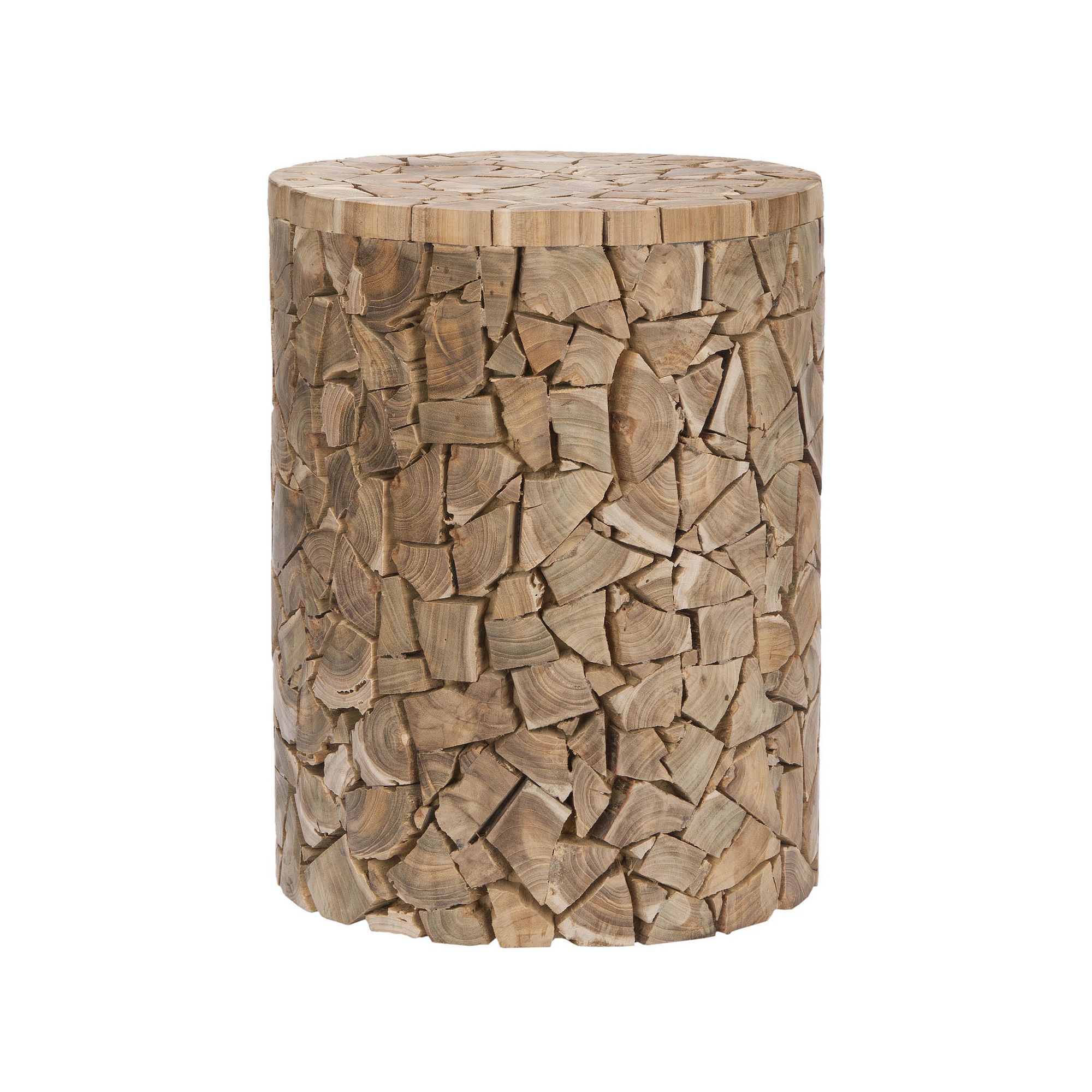 Safavieh Canyon Teak Round Stool