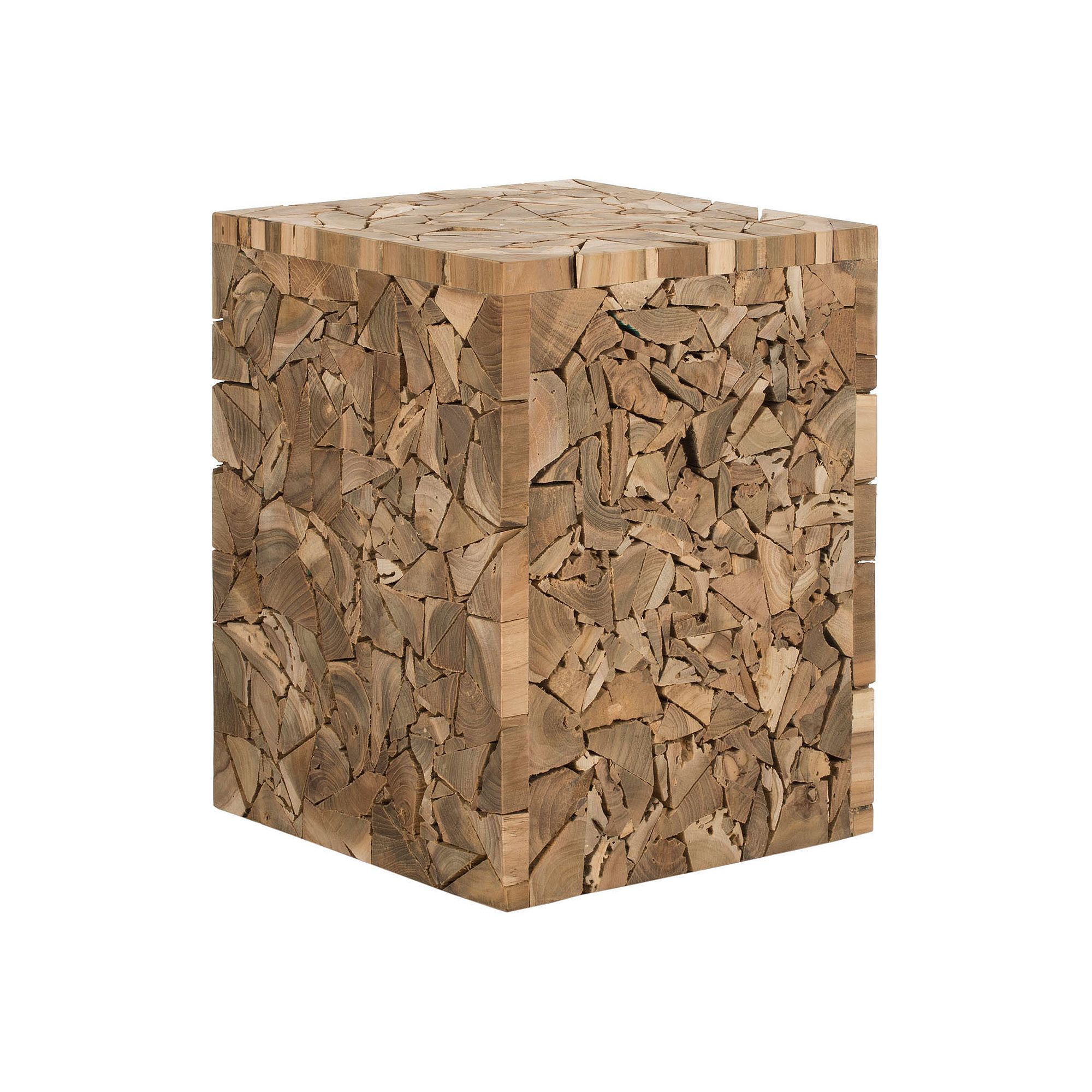Safavieh Forbes Teak Square Stool
