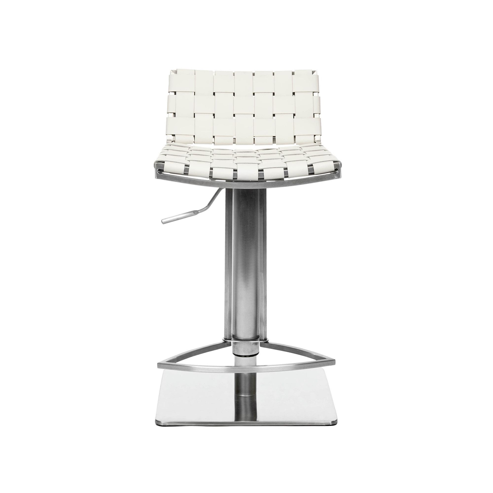 Safavieh Mitchell Gas Lift Bar Swivel Stool, White