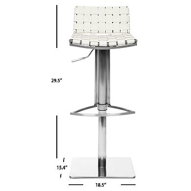 Safavieh Mitchell Gas Lift Bar Swivel Stool