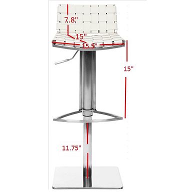 Safavieh Mitchell Gas Lift Bar Swivel Stool