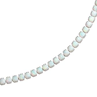 Oro Leoni Sterling Silver Opal Bracelet