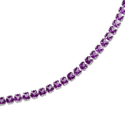 Sterling Silver Amethyst Bracelet