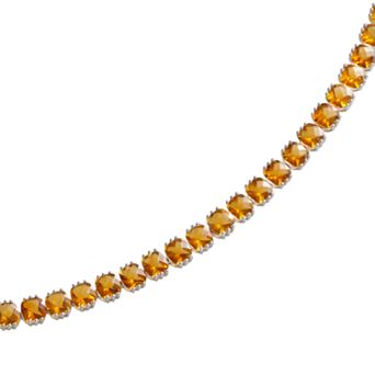 Oro Leoni Sterling Silver Citrine Bracelet
