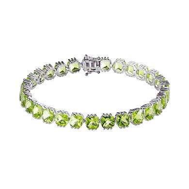 Sterling Silver Peridot Bracelet