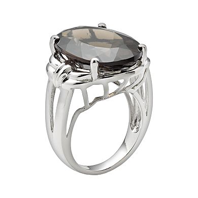 Sterling Silver Smoky Quartz Ring