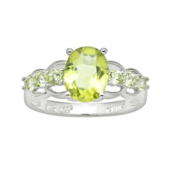 Sterling Silver Peridot Ring