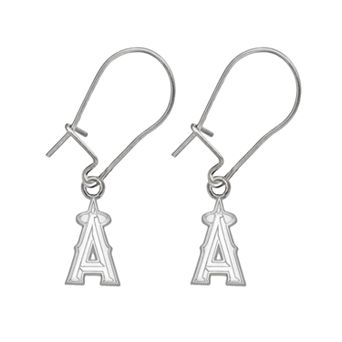 Los Angeles Angels of Anaheim Sterling Silver Logo Drop Earrings