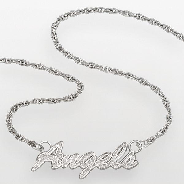 Los Angeles Angels Pendant, 14K White - The GLD Shop