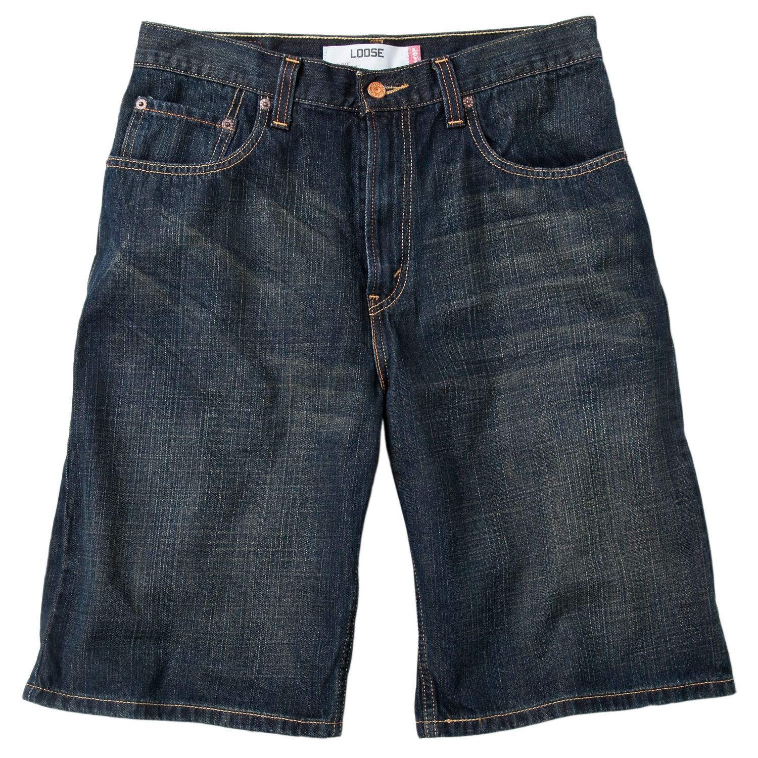 loose fit jean shorts mens