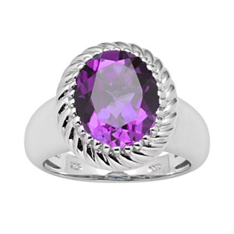 Sterling Silver Amethyst Ring
