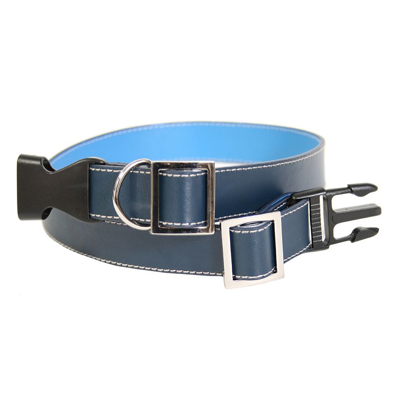 Royce Leather Large / Extra Large Dog Collar, Blue
