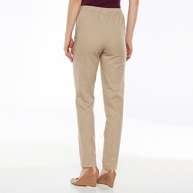 Croft & Barrow® Pull-On Stretch Straight-Leg Pants - Women's