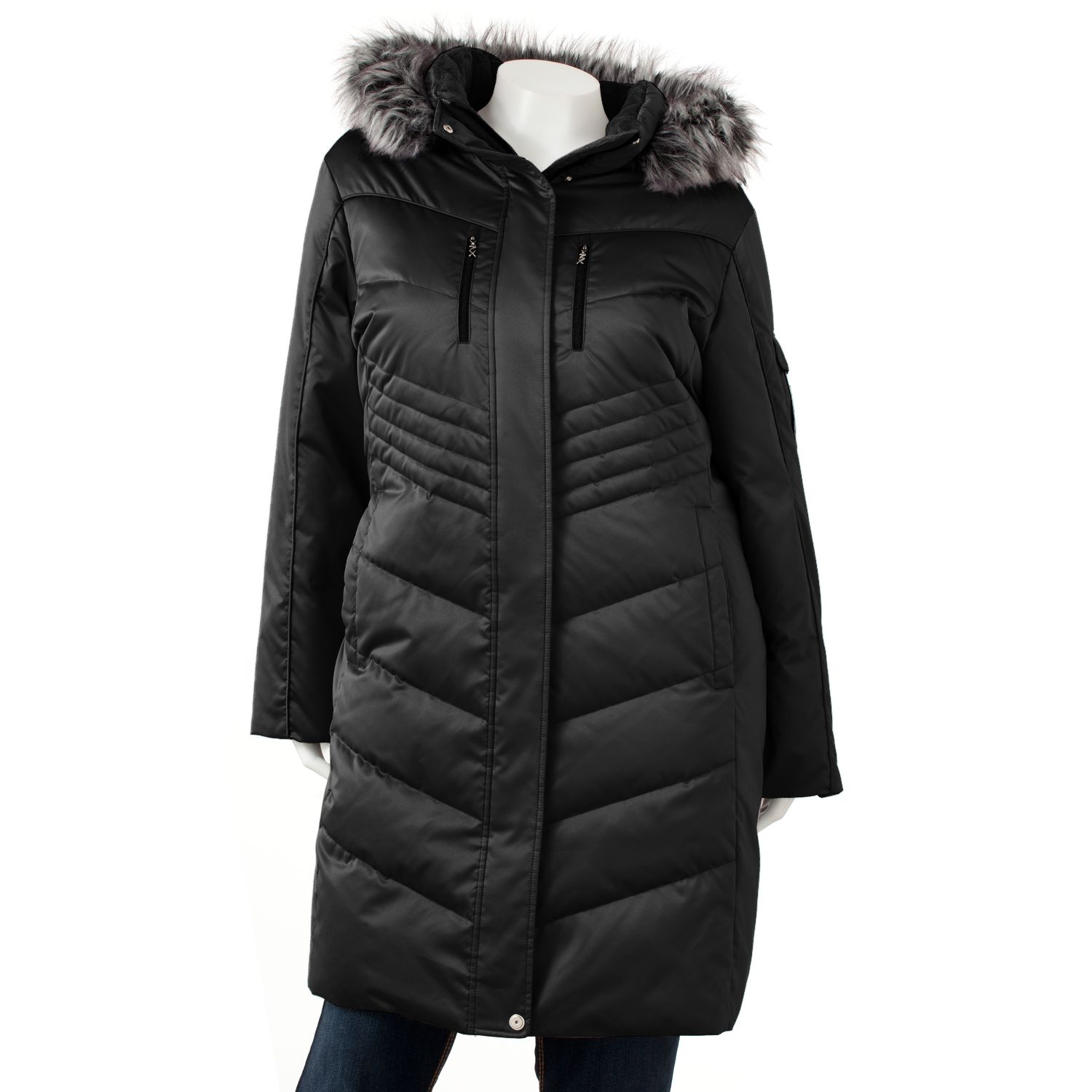 kohls womens coats plus size