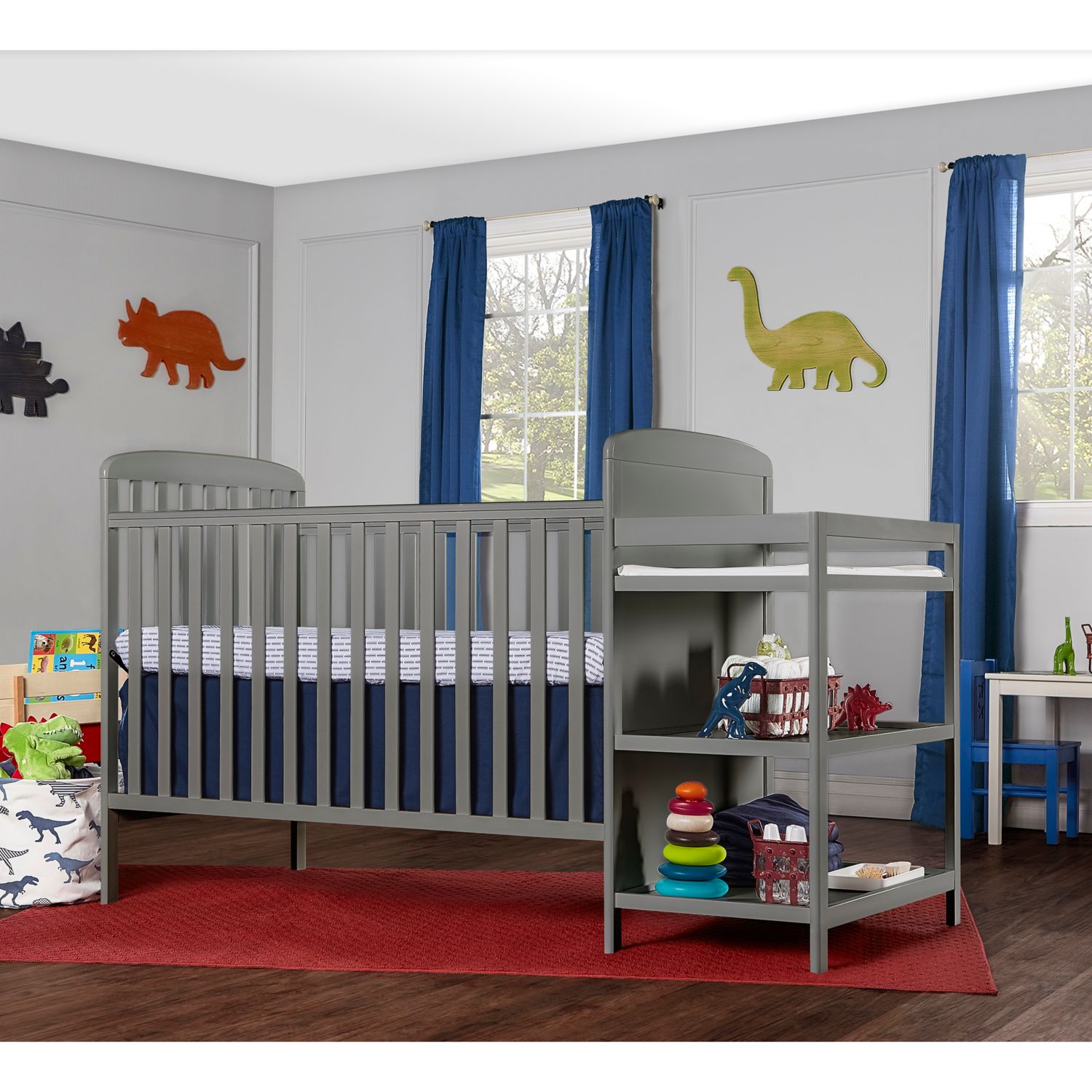 4 in 1 crib with changing table