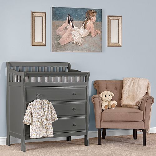 Baby Dream On Me Emily Changing Table Steel Grey Furniture Baby