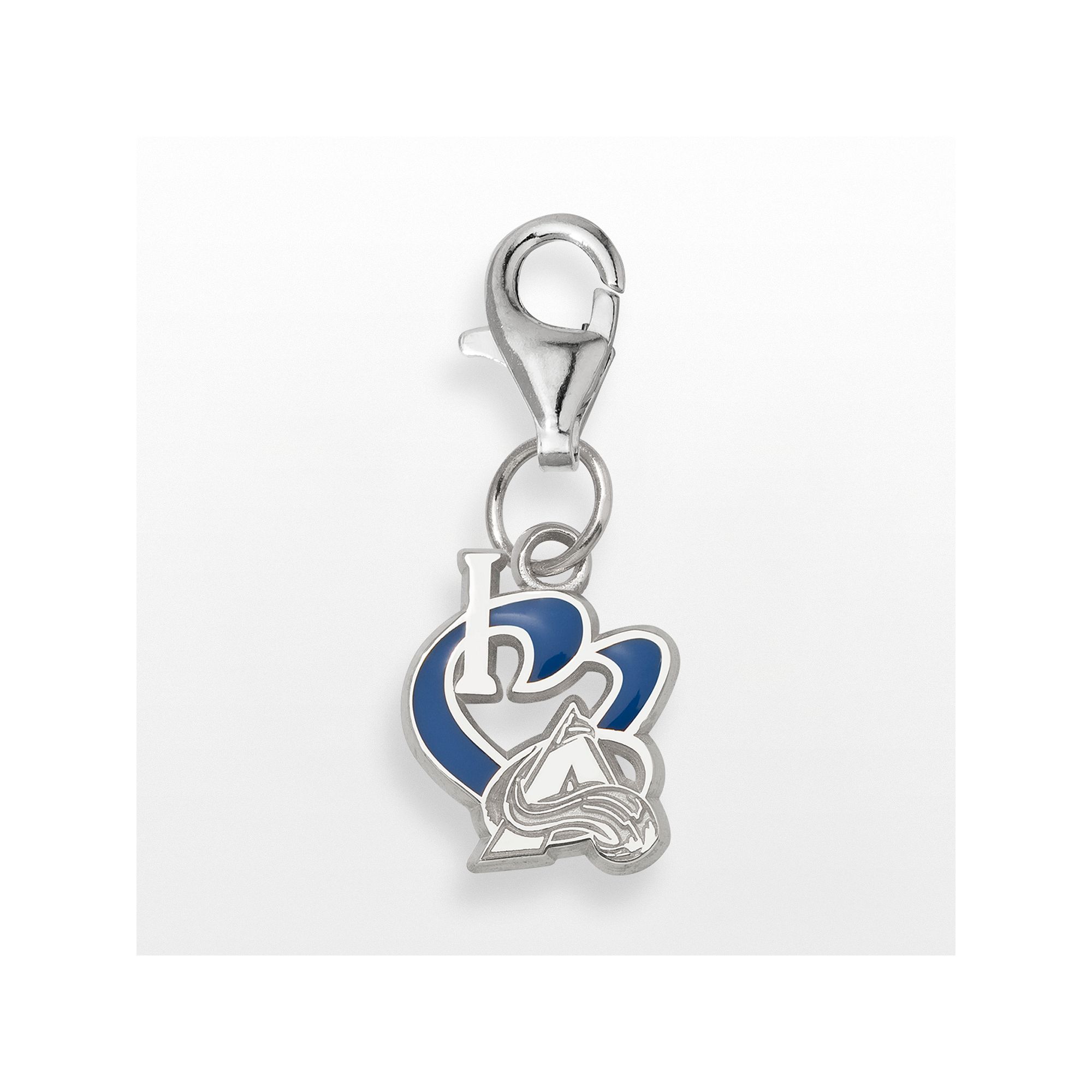 LogoArt Colorado Avalanche Sterling Silver Logo Charm, Womens