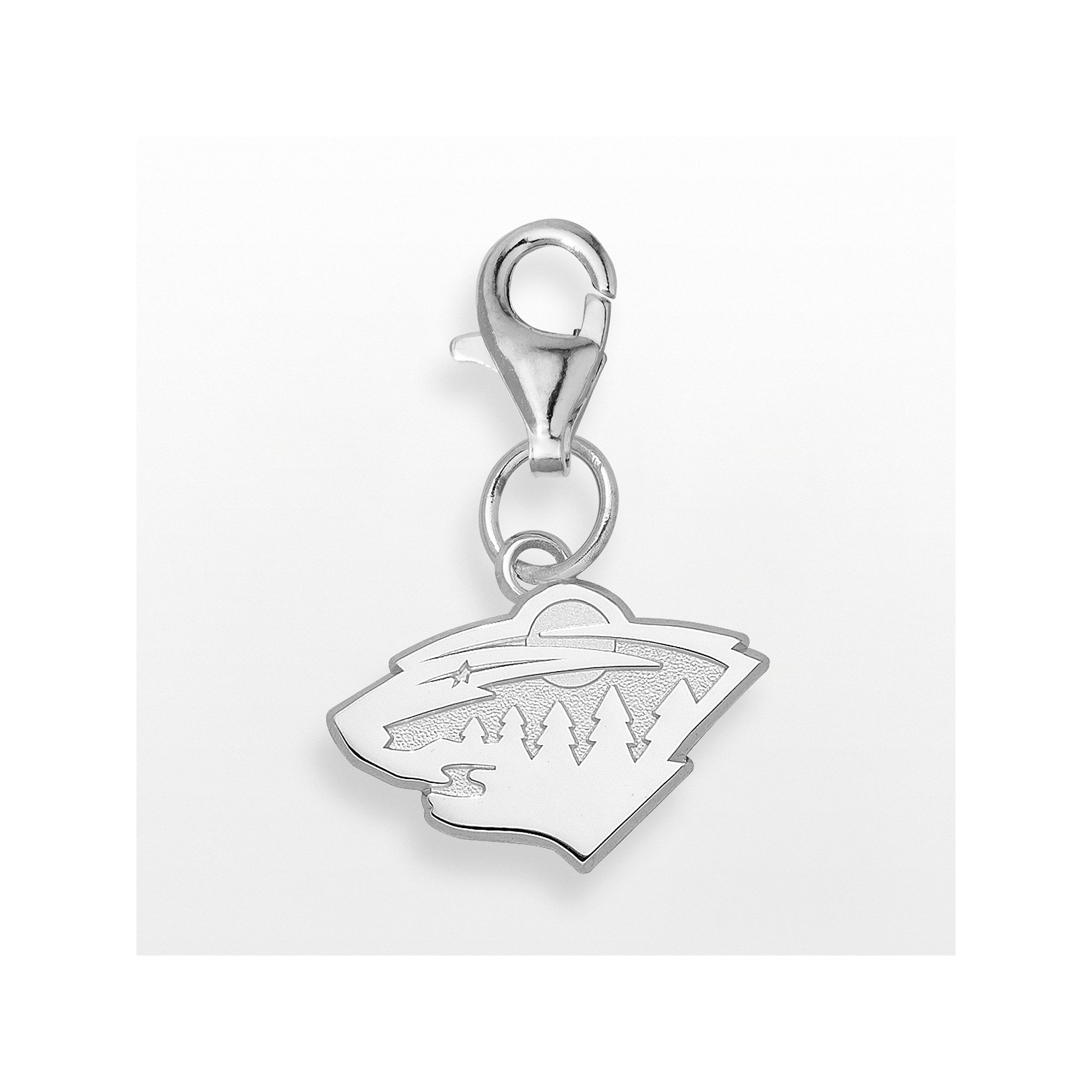 LogoArt Minnesota Wild Sterling Silver Logo Charm, Womens