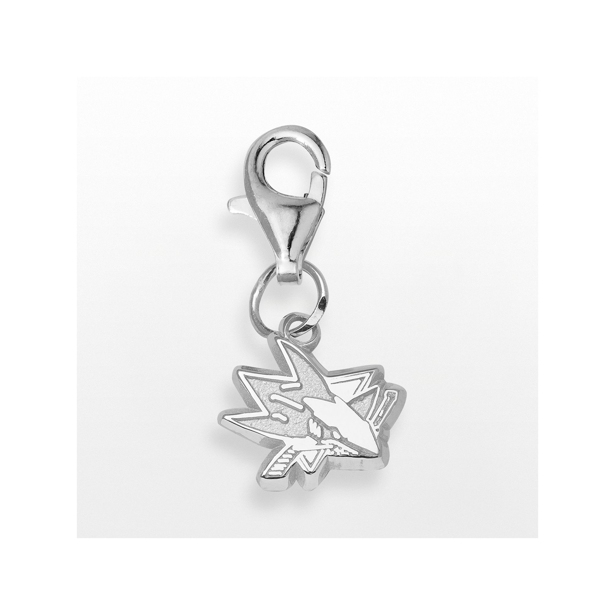 LogoArt San Jose Sharks Sterling Silver Logo Charm, Womens