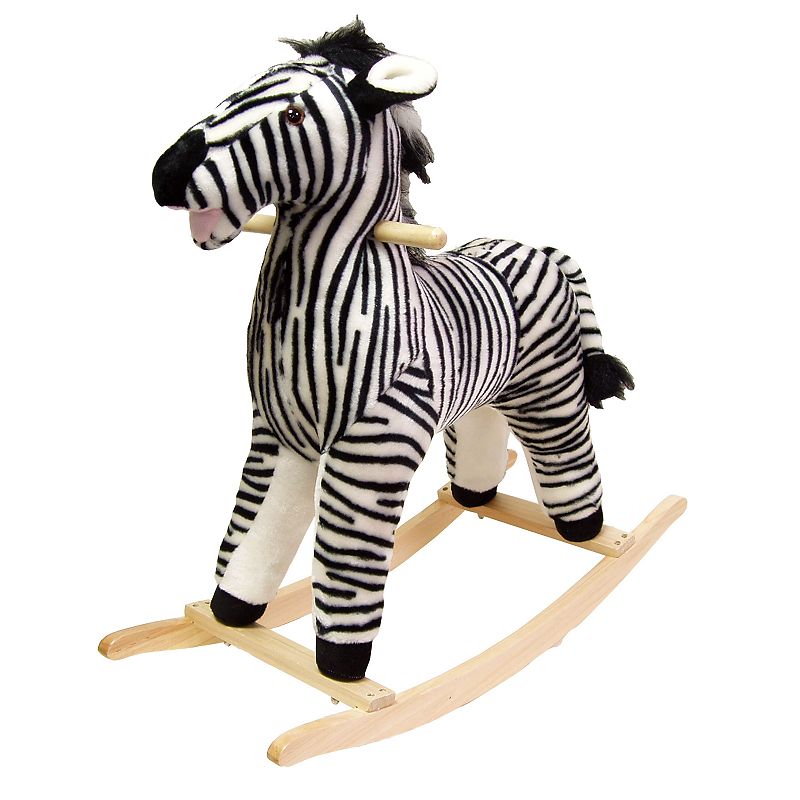 92903367 Happy Trails Plush Rocking Zebra, Multicolor sku 92903367