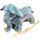 happy trails elephant plush rocking animal