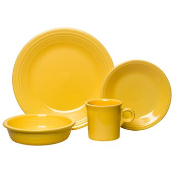 Fiesta Classic Rim 4 pc Dinnerware Set, Service for 1
