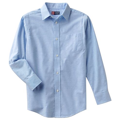 Boys 4-20 Chaps Solid Oxford Button-Down Shirt