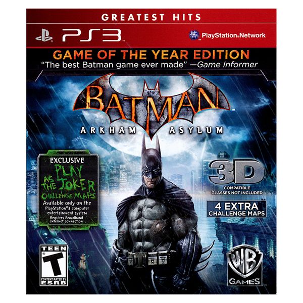 Gå i stykker krybdyr hånd Batman: Arkham Asylum Game of the Year Edition for PlayStation 3