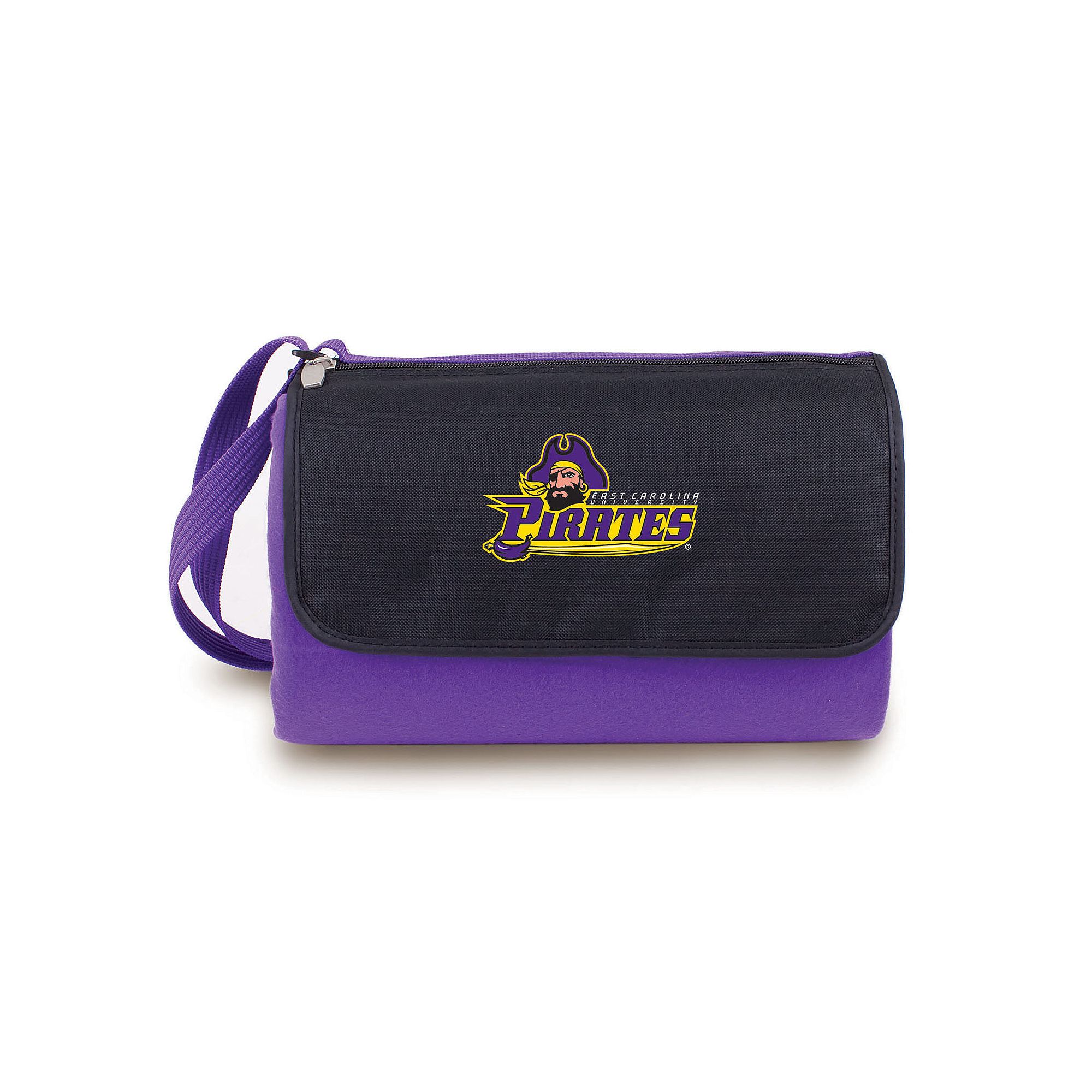 Picnic Time East Carolina Pirates Blanket Tote, Purple