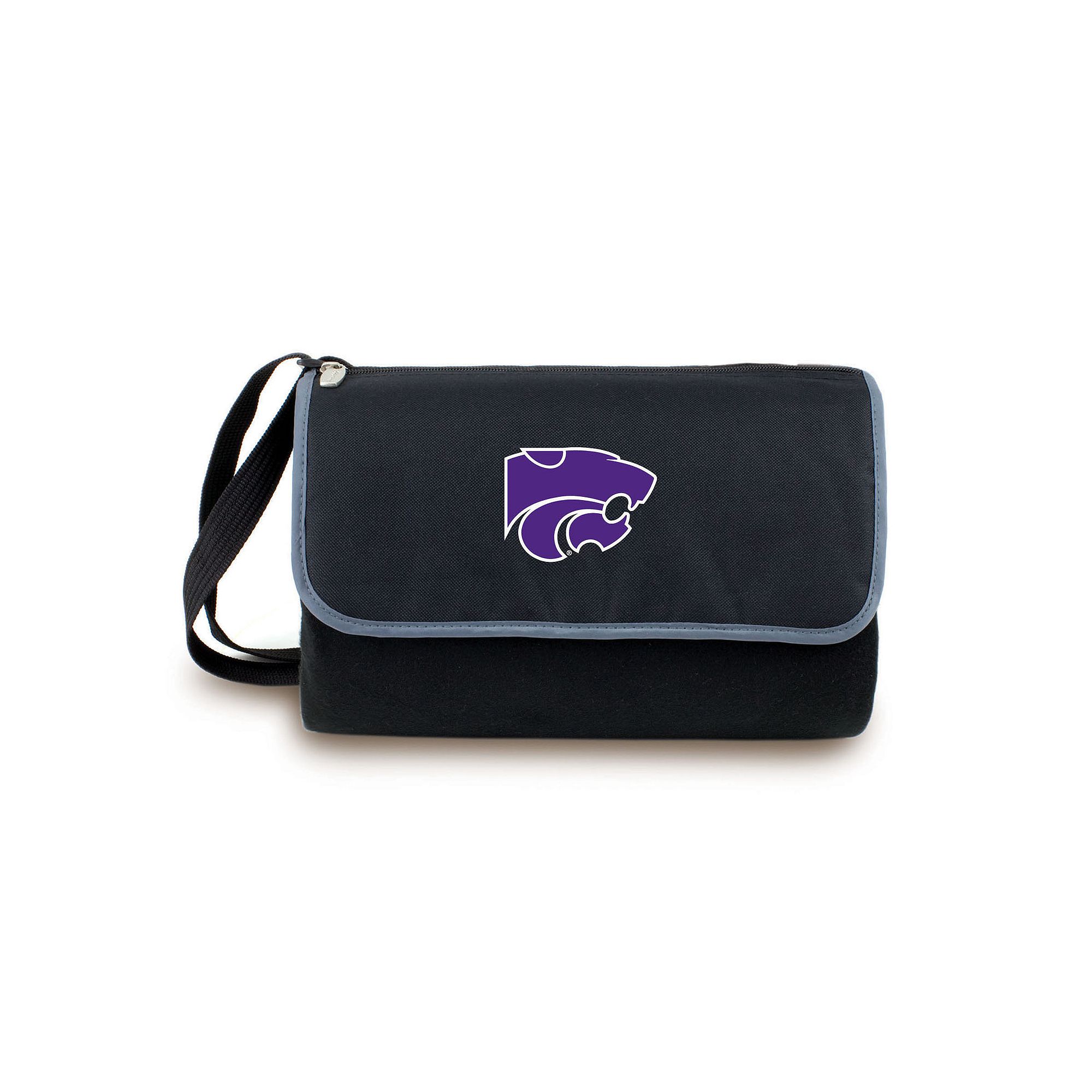 Picnic Time Kansas State Wildcats Blanket Tote, Black