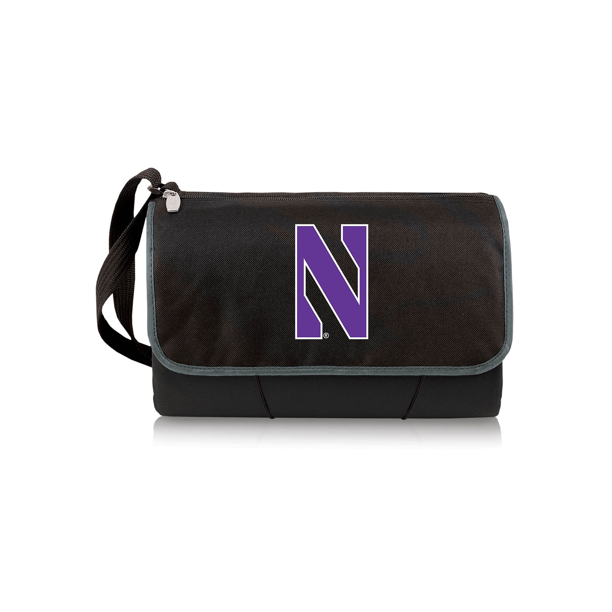 Picnic Time Northwestern Wildcats Blanket Tote, Black