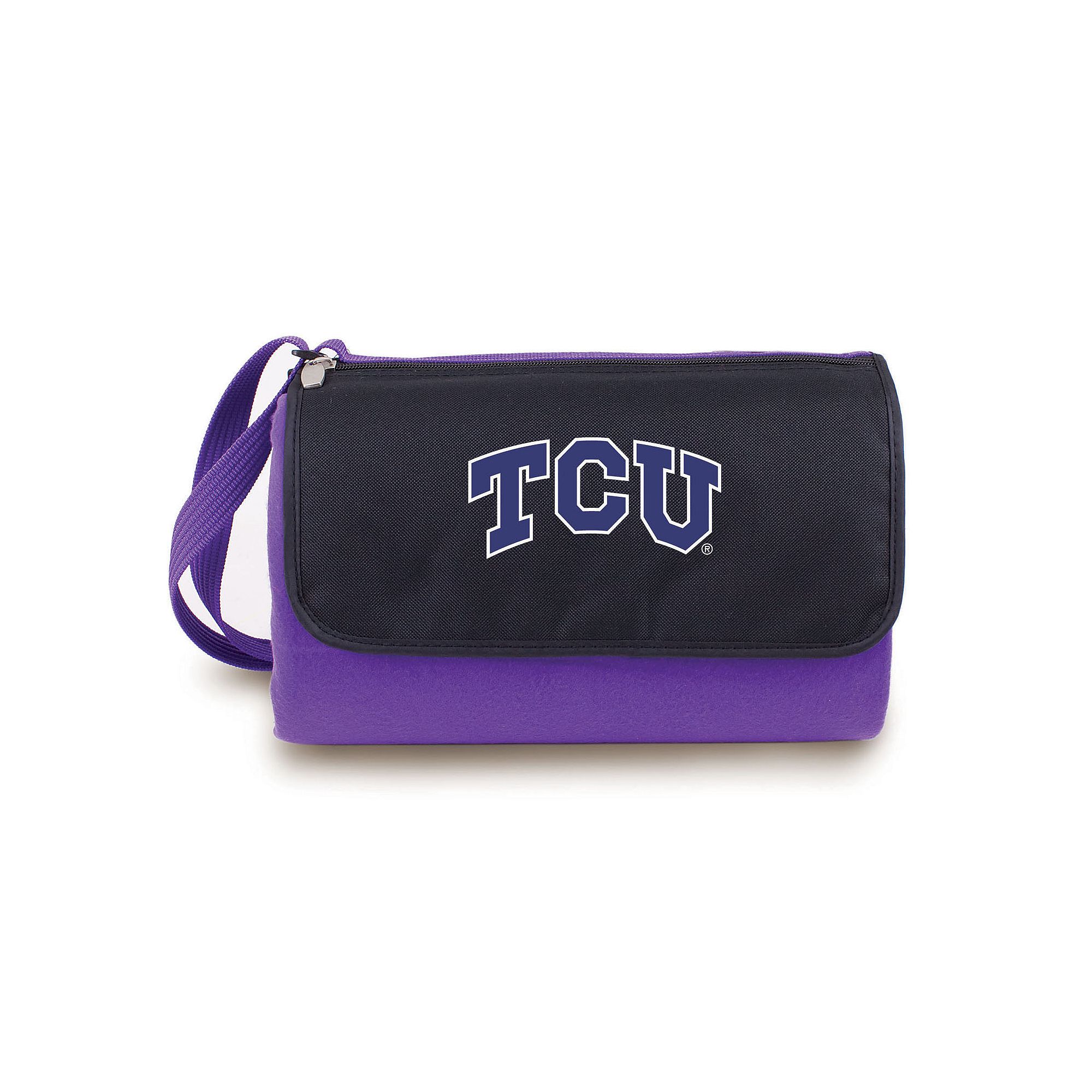 Picnic Time TCU Horned Frogs Blanket Tote, Purple