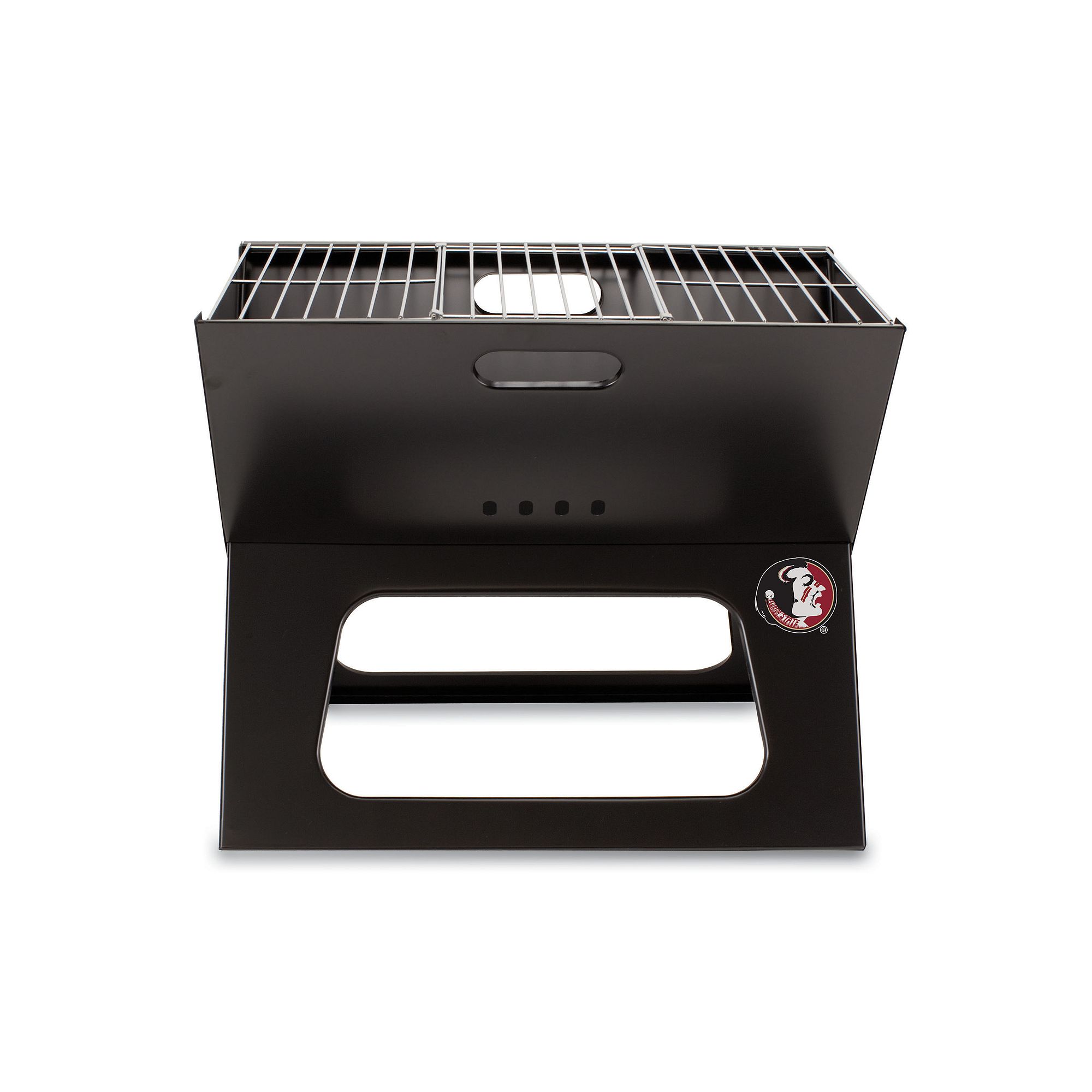 Picnic Time Florida State Seminoles Portable X-Grill, Black