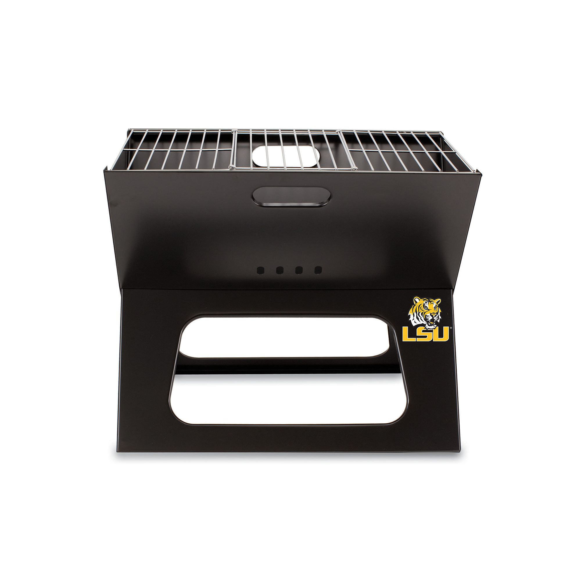 Picnic Time LSU Tigers Portable X-Grill, Black