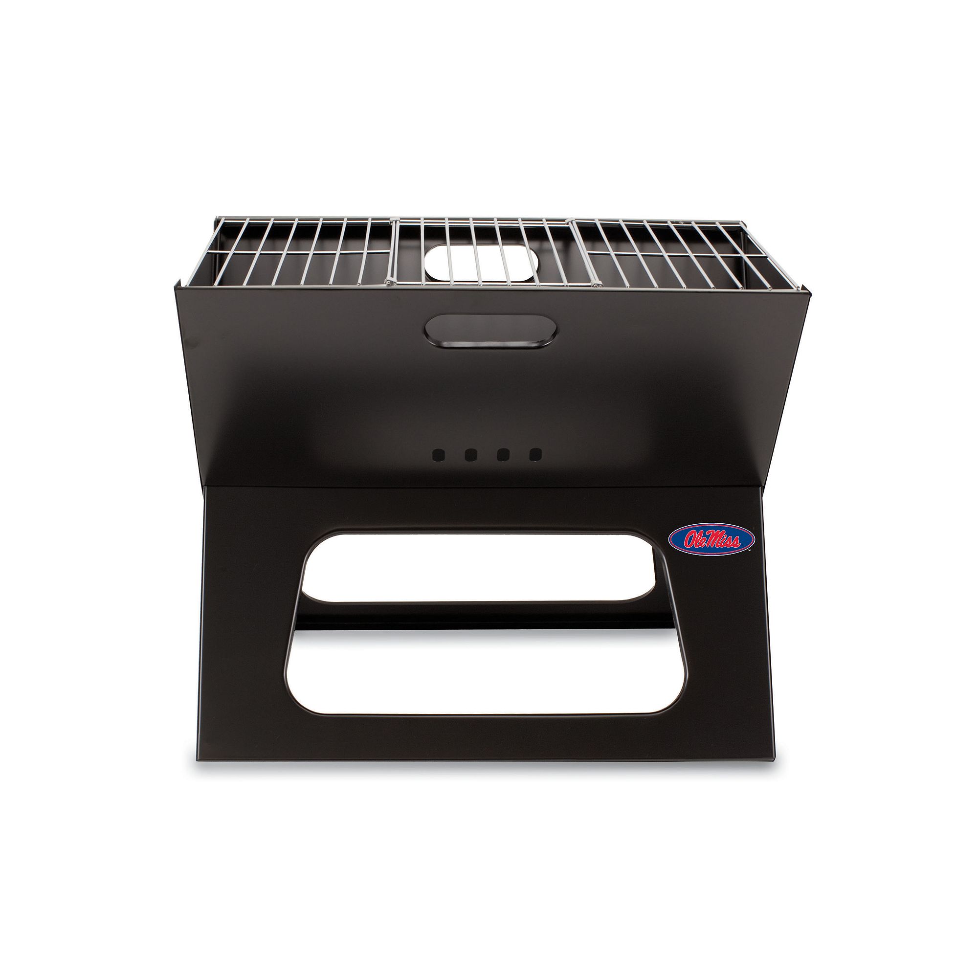 Picnic Time Ole Miss Rebels Portable X-Grill, Black