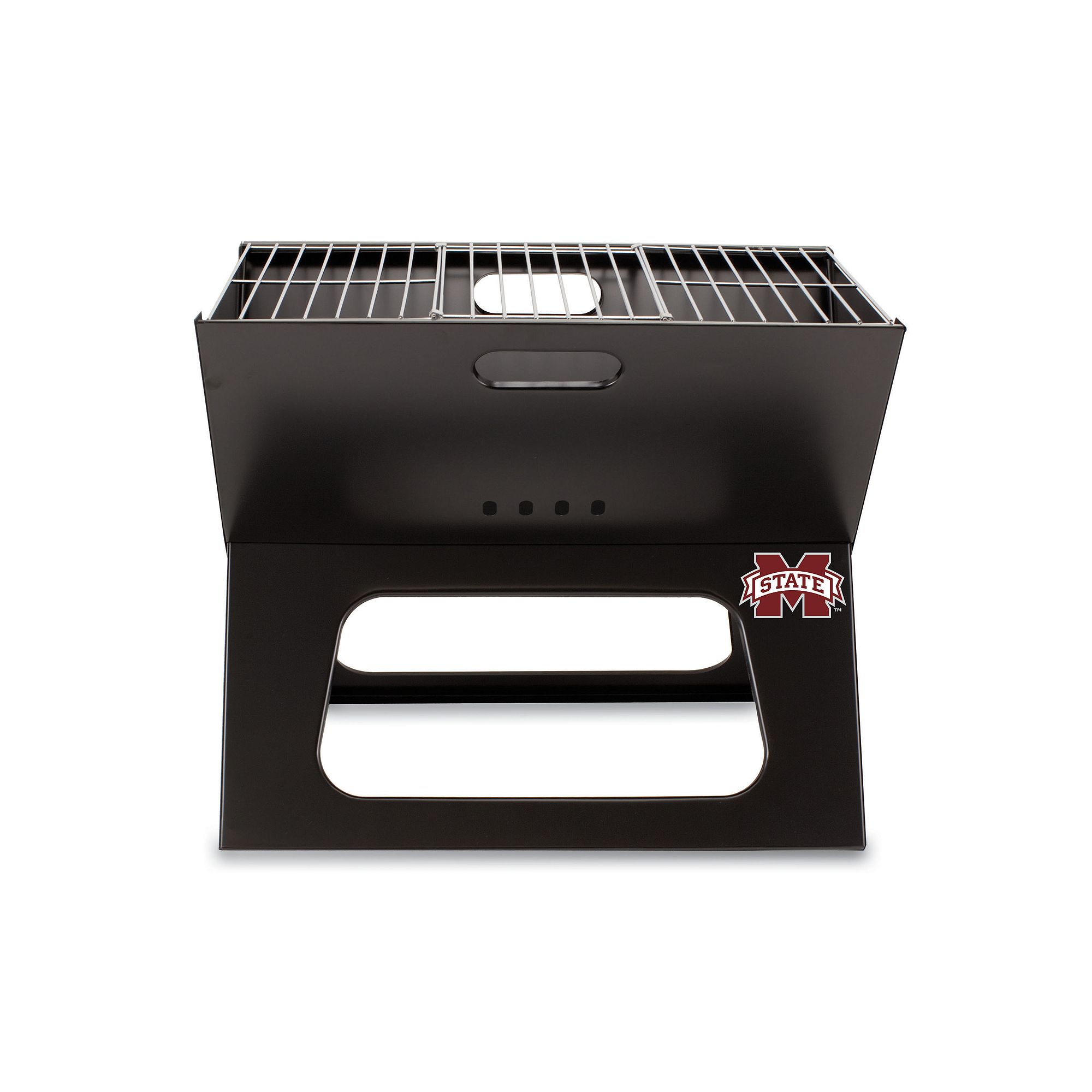 Picnic Time Mississippi State Bulldogs Portable X-Grill, Black