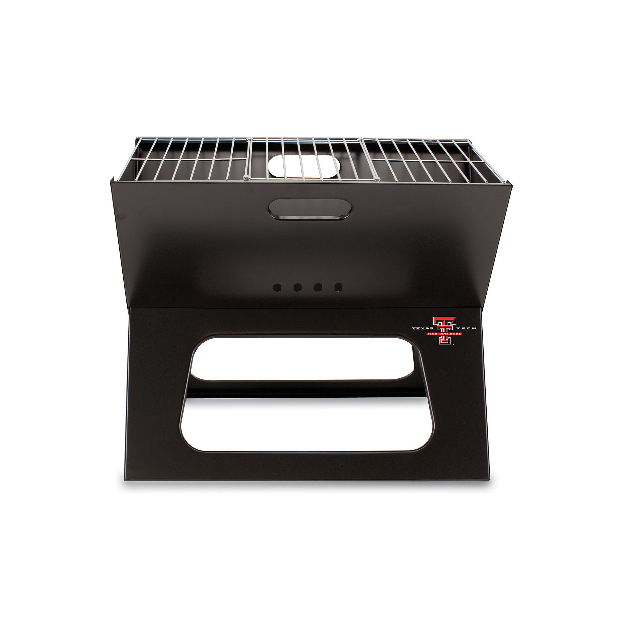 Picnic Time Texas Tech Red Raiders Portable X-Grill, Black