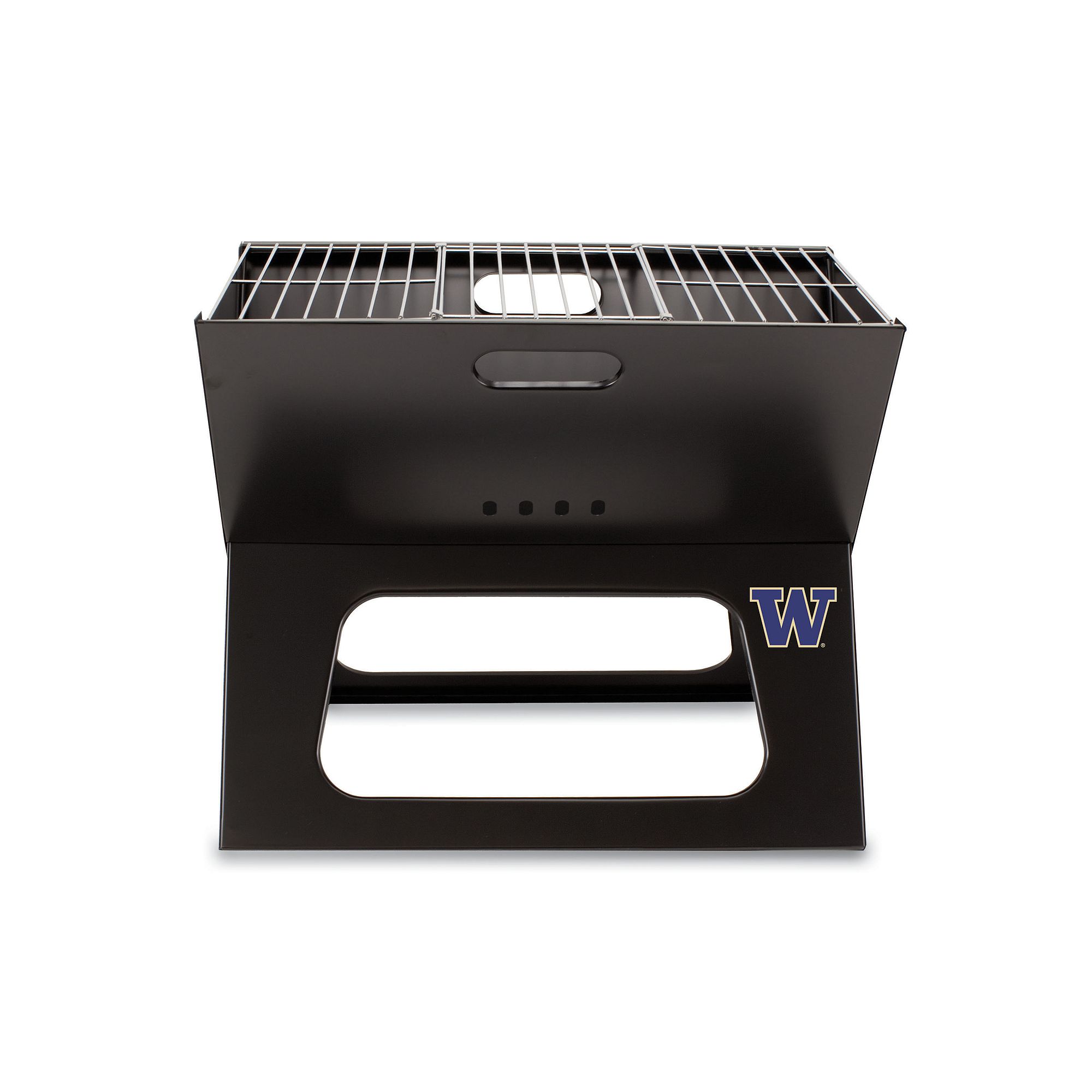 Picnic Time Washington Huskies Portable X-Grill, Black