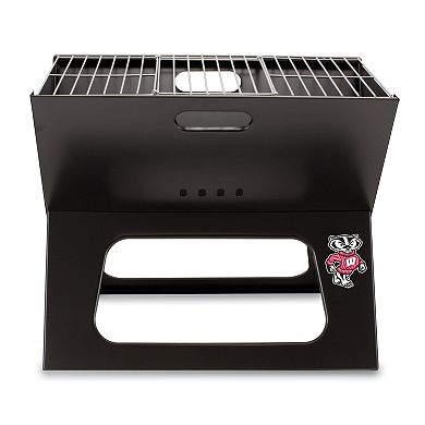 Picnic Time Wisconsin Badgers Portable X-Grill