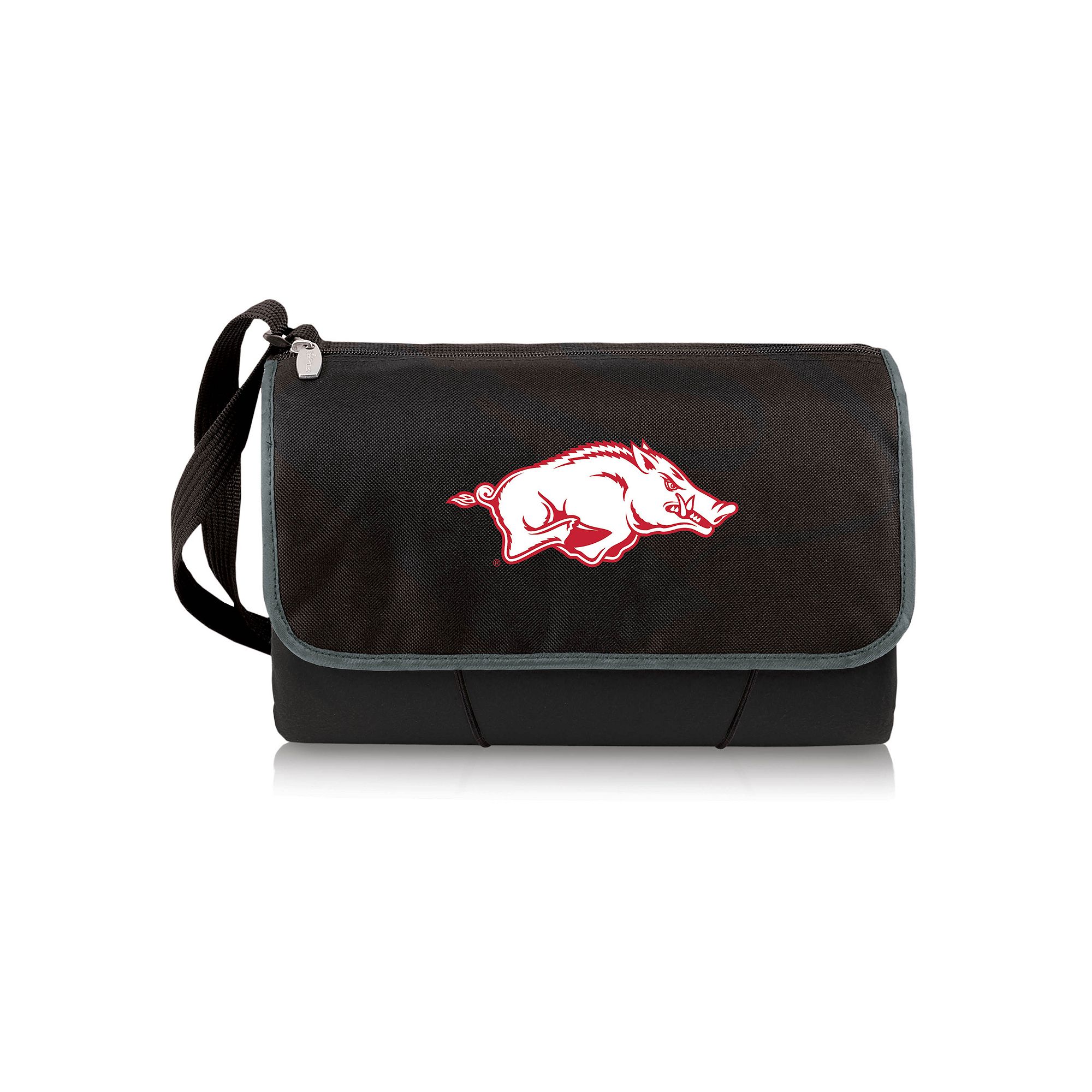 Picnic Time Arkansas Razorbacks Blanket Tote, Black