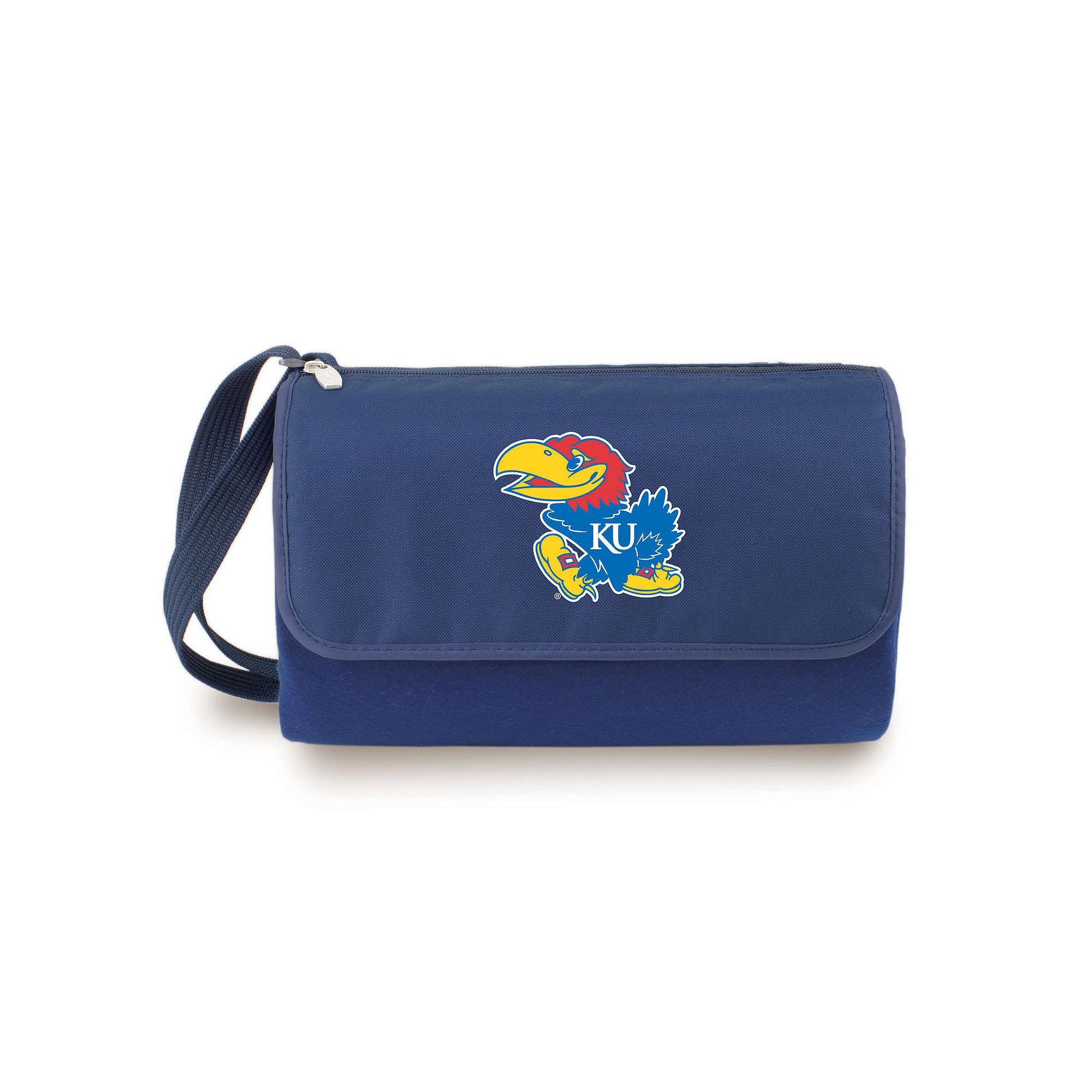 Picnic Time Kansas Jayhawks Blanket Tote, Blue