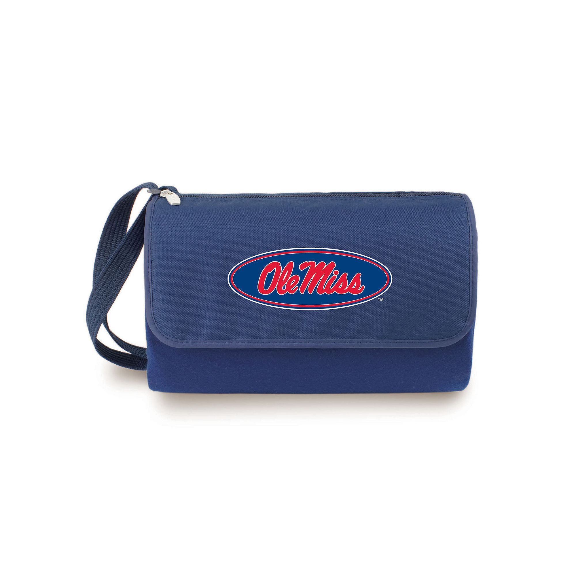 Picnic Time Ole Miss Rebels Blanket Tote, Blue