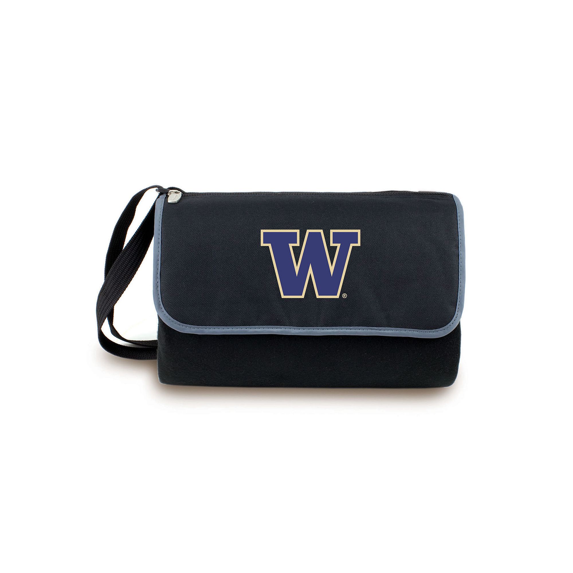 Picnic Time Washington Huskies Blanket Tote, Black