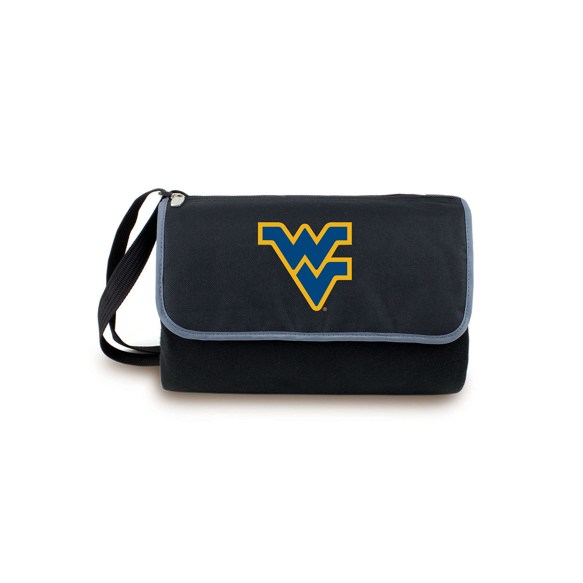 Picnic Time West Virginia Mountaineers Blanket Tote, Black