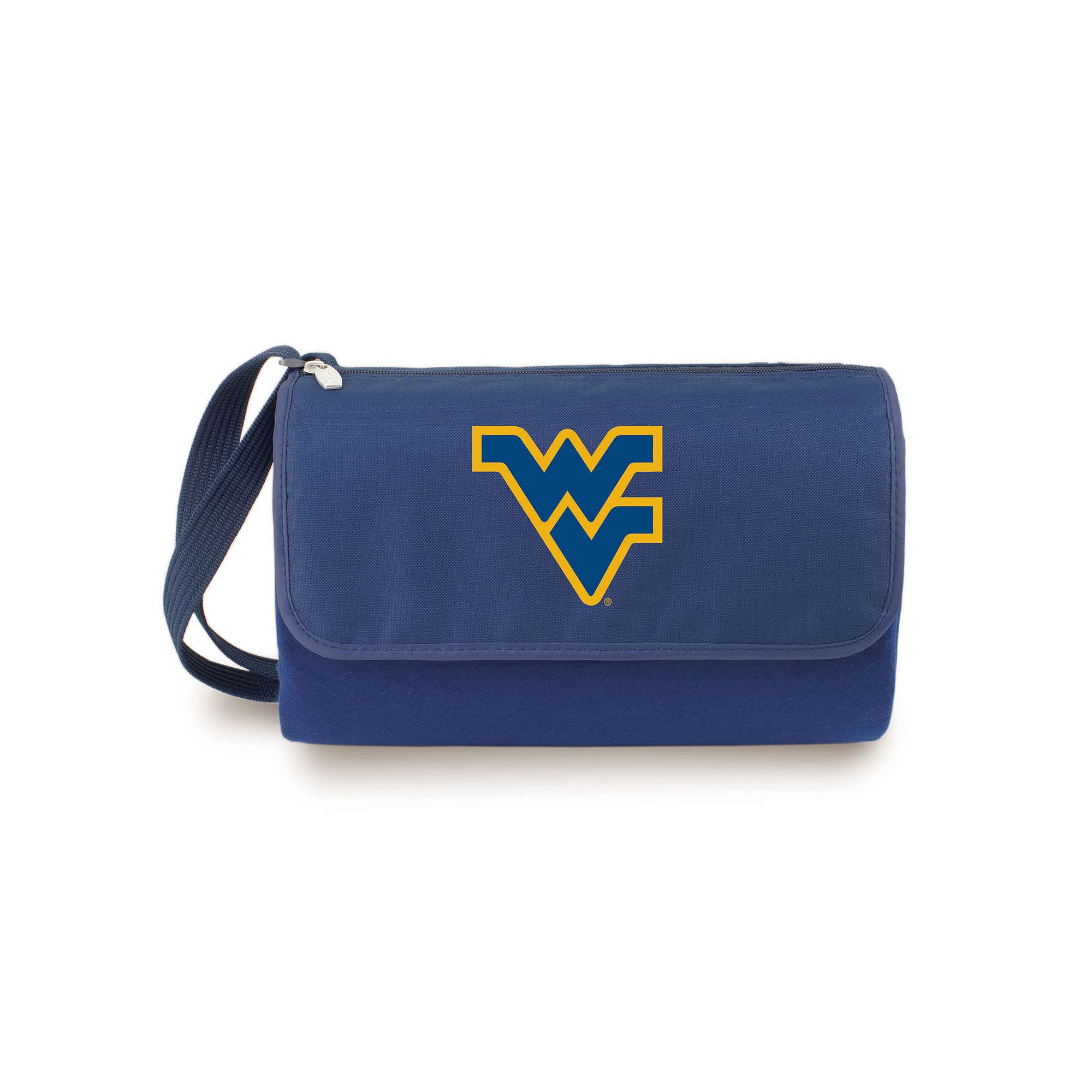 Picnic Time West Virginia Mountaineers Blanket Tote, Blue